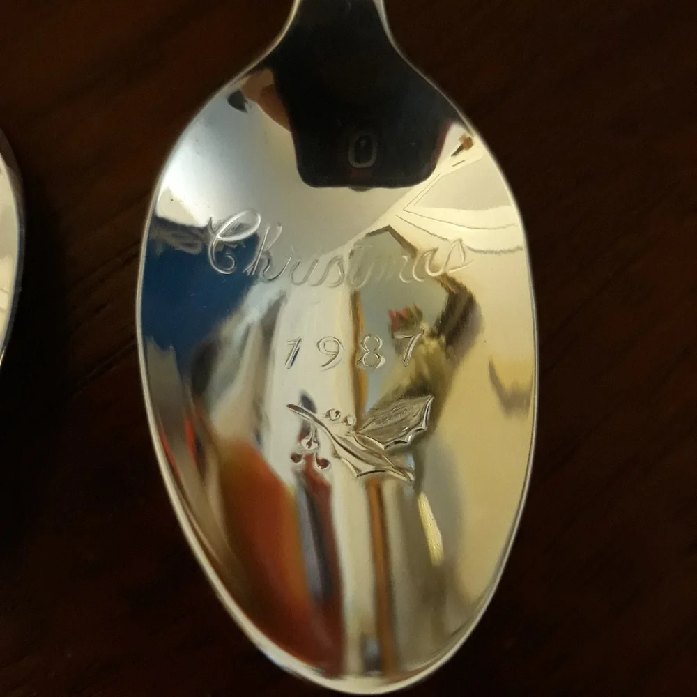 Christmas Reed and Barton Silverplate Spoons! 